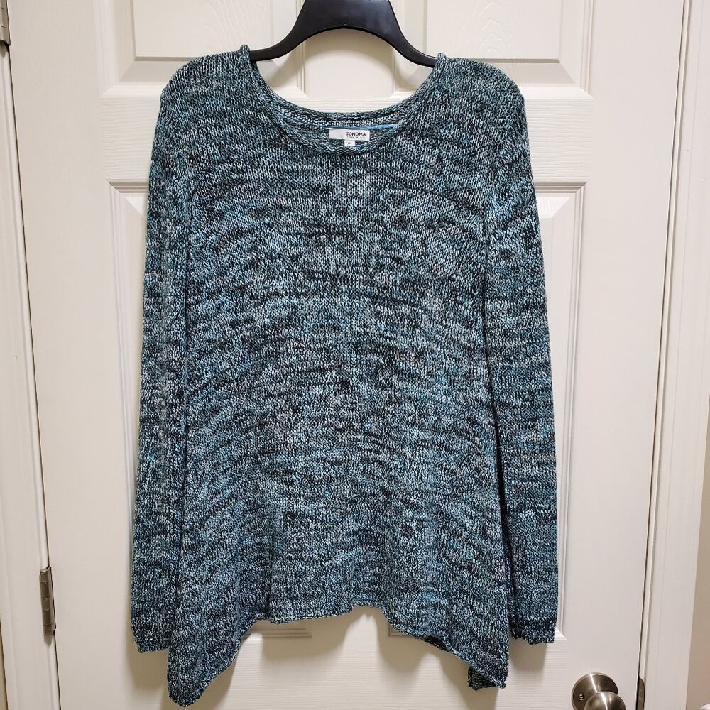 Mottled Weave Long Sleeved Sweater